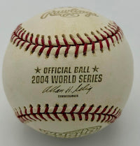 Jason Varitek signed 2004 World Series baseball w/inscription (Red Sox) - JSA COA