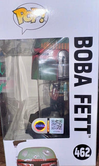 Temeura Morrison signed Star Wars Funko #462 "Boba Fett" - SWAU COA