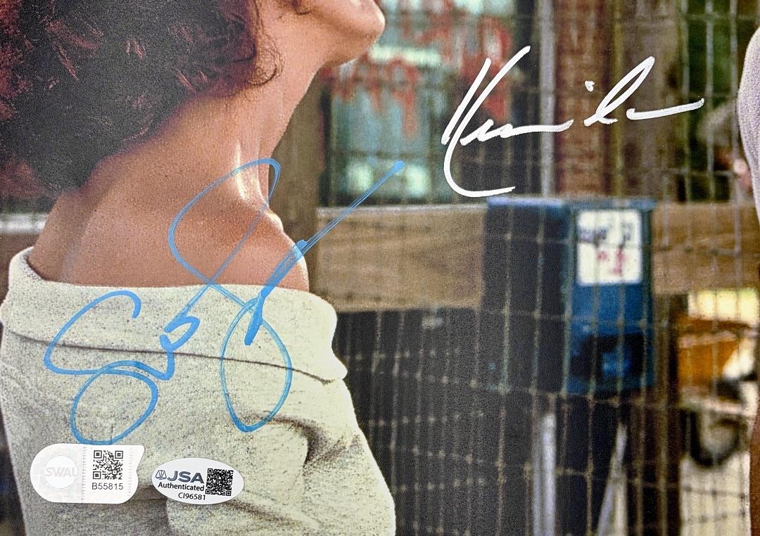 Kevin Costner Susan Sarandon signed 11x14 (Bull Durham) SWAU & JSA COA