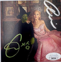 Cynthia Erivo & Ariana Grande Mounted Signed Wicked CD Insert 11x14  - JSA COA