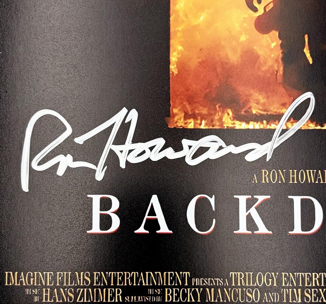 Ron Howard signed 11x17 "Backdraft" mini-poster - JSA COA