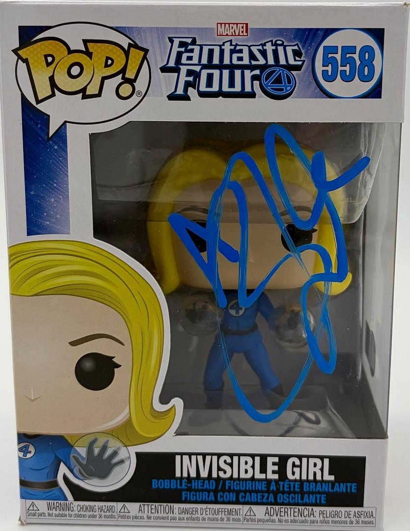 Jessica Alba Signed Funko Pop #558 Invisible Girl Sue Storm (Fantastic Four)  - Beckett COA
