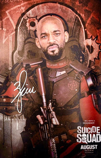Will Smith Signed Signed 11x17 Photo (Suicide Squad) - SWAU COA