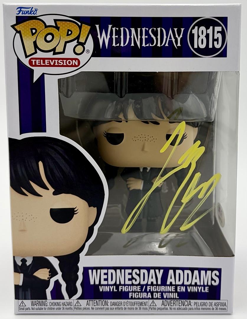 Jenna Ortega Signed Funko Pop #1815 "Wednesday Addams" *RARE* - PSA COA