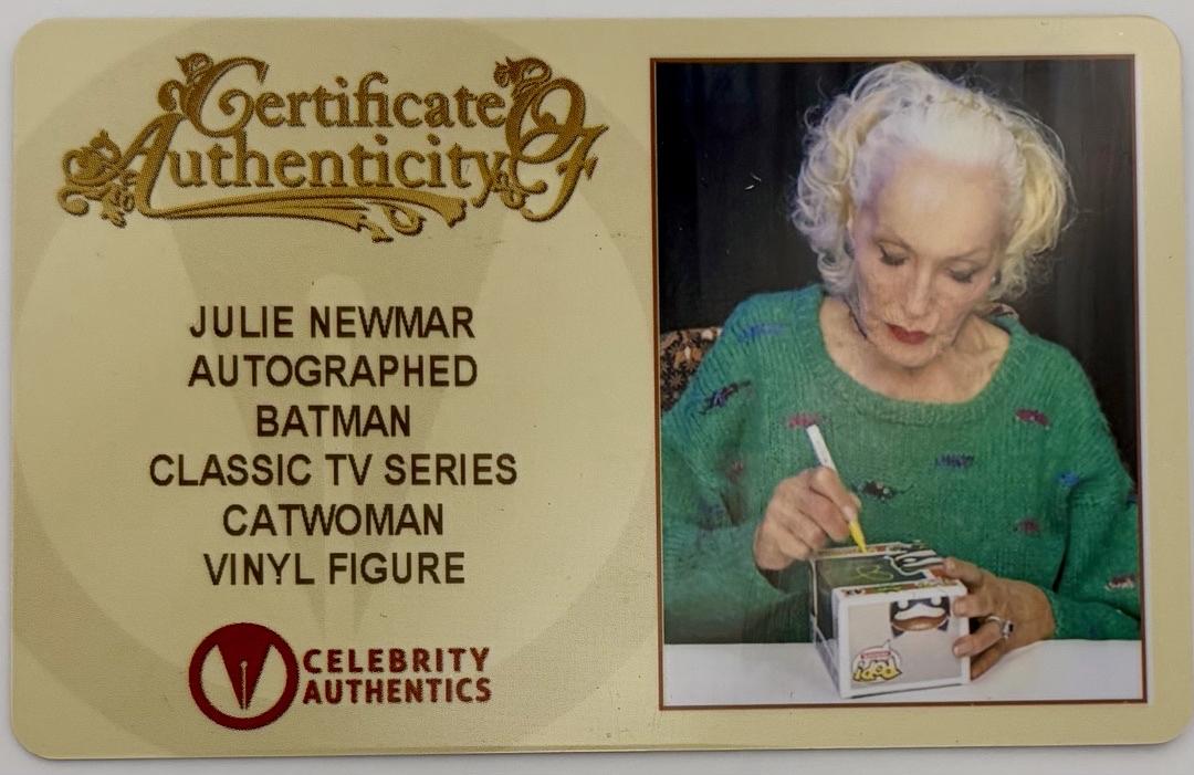 Julie Newmar Signed Funko Pop #43 Catwoman (Batman)  - Celebrity Authentics COA