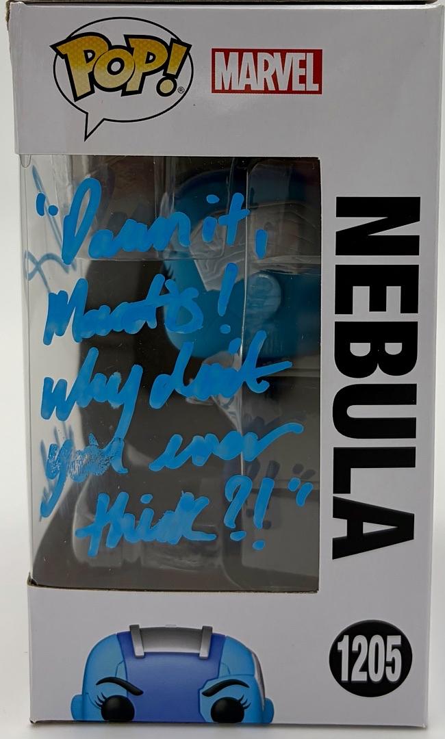 Karen Gillan Signed Funko Pop #1205 "Nebula" (GOTG) w/long quote and char name - SWAU COA (Copy)