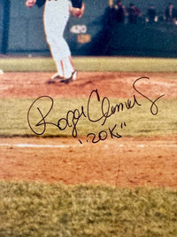 Roger Clemens and Rich Gedman 30.5 x 22.5 signed, framed limited edition (757/999) lithograph of 20 Strikeout Game - PSA COA RESEARCH