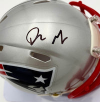 Drake Maye Signed Patriots Mini Helmet  - Fanatics COA