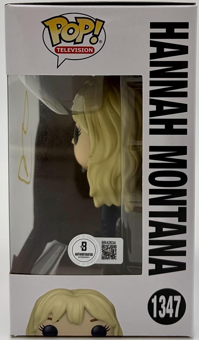 Miley Cyrus Signed Funko Pop #1347 (Hannah Montana)  - Beckett COA