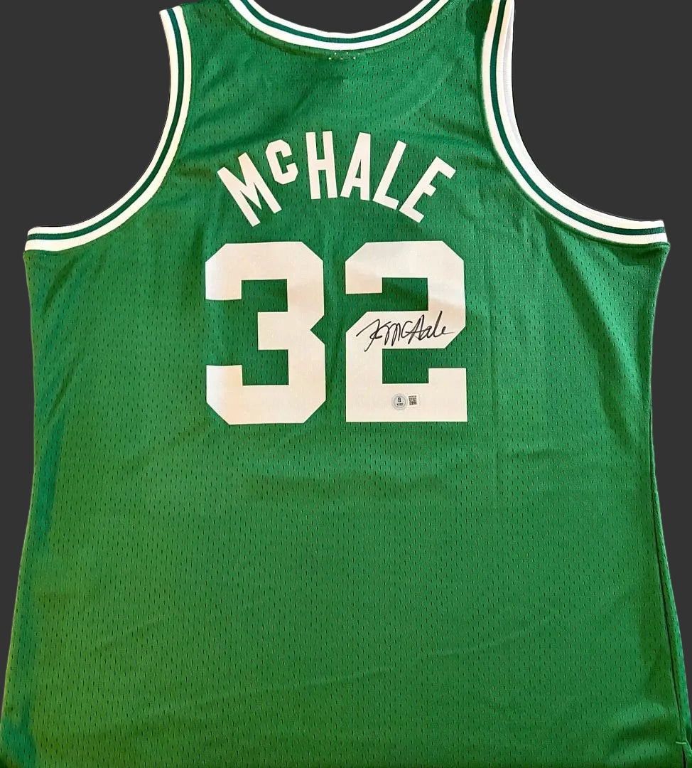 Kevin McHale Signed Mitchell & Ness Celtics Green Jersey - Beckett COA