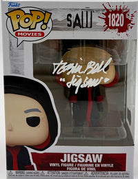 Tobin Bell "Jigsaw" signed Funko Pop #1820 (Saw) w/character name - Beckett COA