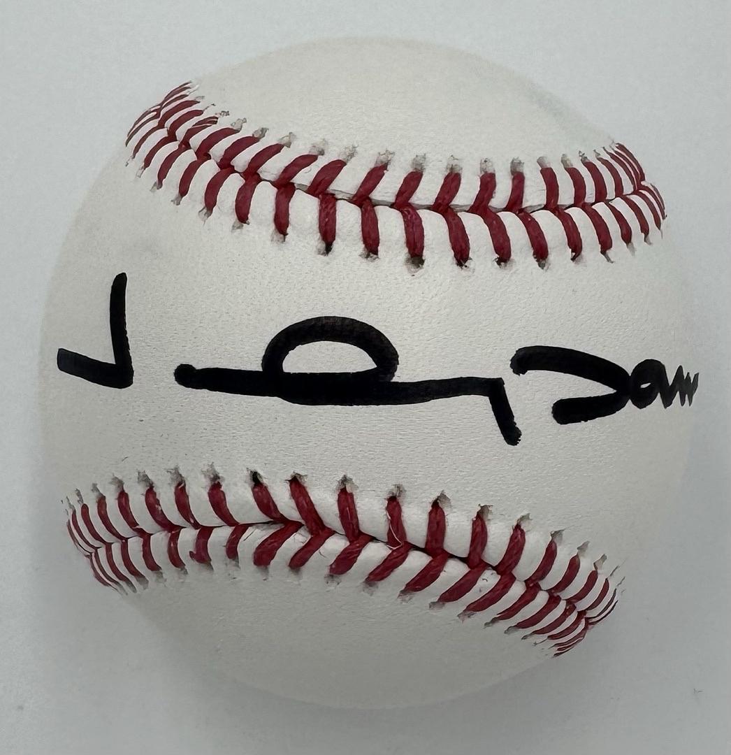 Johnny Damon (Red Sox) signed ROMLB - Beckett COA