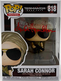 Linda Hamilton Signed Funko Pop #818 Sara Connor (Terminator) - Beckett COA #05