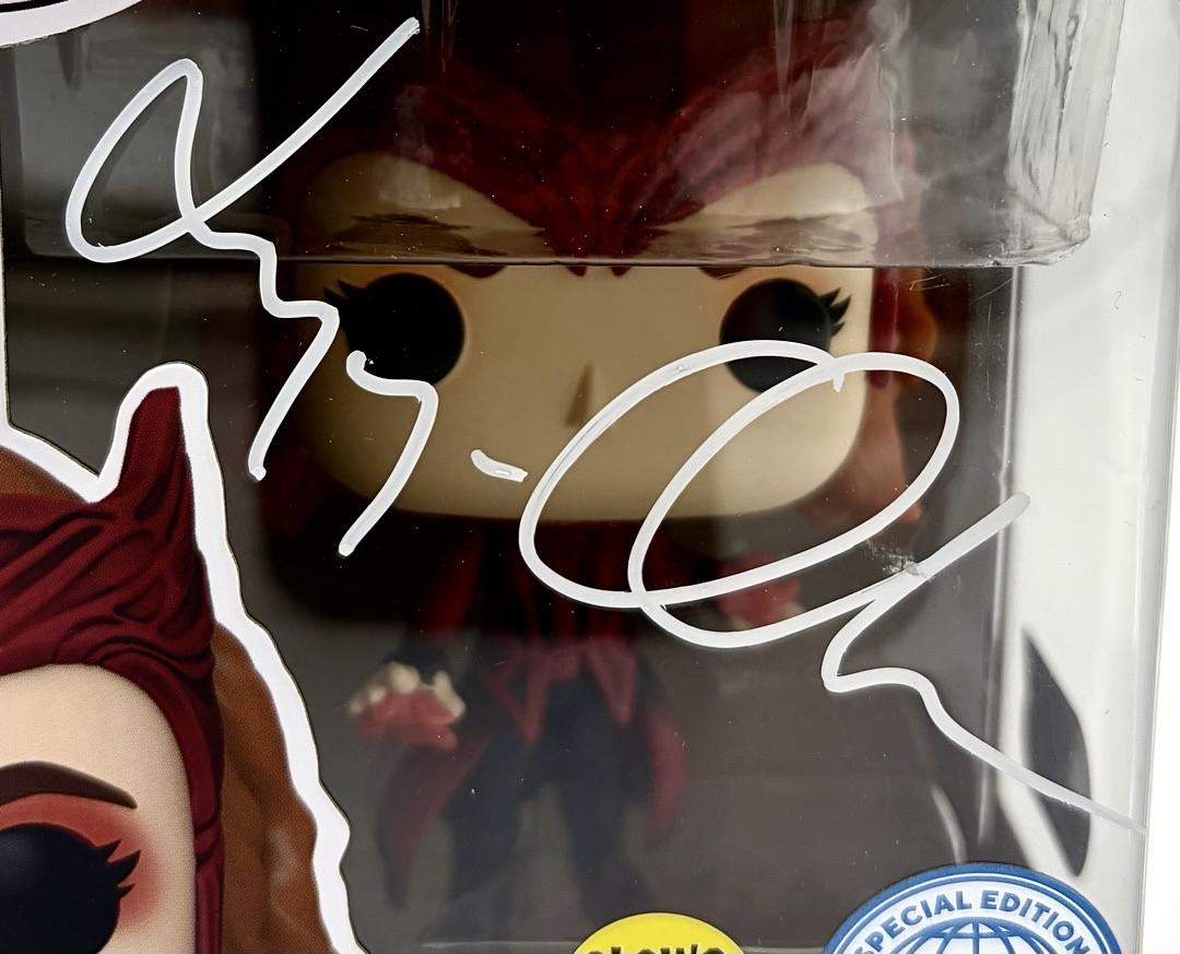 Elizabeth Olsen signed "Scarlett Witch" Funko #1007 (Doctor Strange) - SWAU COA