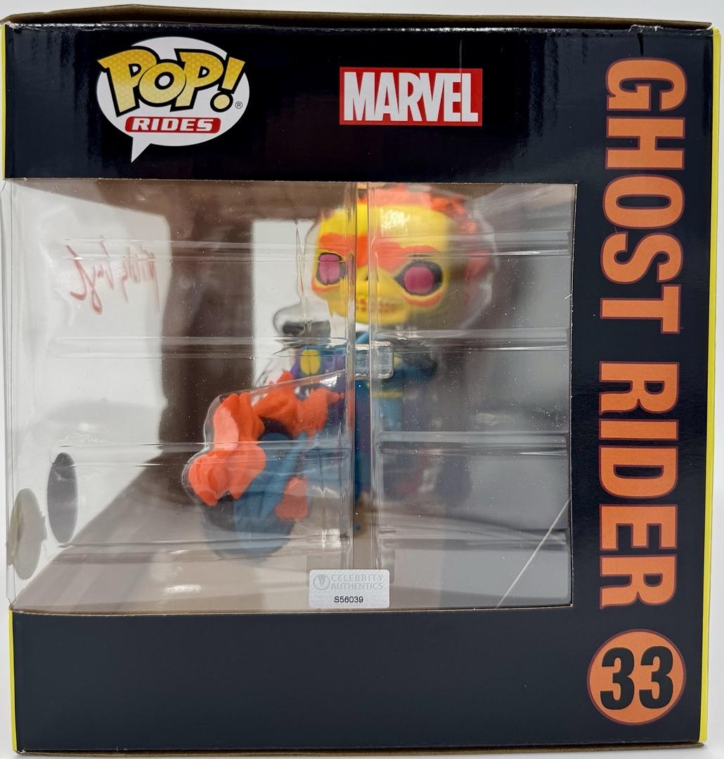 Nicholas Cage Signed Funko Pop #33 (Deluxe Ghost Rider) - Celebrity Authentics
