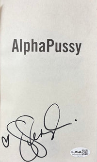 Gina Gershon signed hard cover book "AlphaPussy" - JSA COA