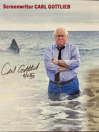 Carl Gottlieb signed 8x10 (Jaws) - Beckett COA