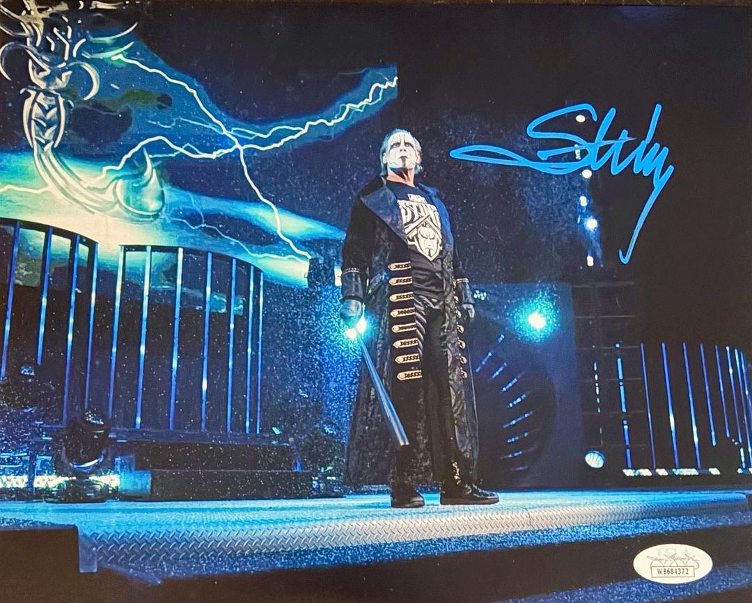 Sting (WWE) signed 8x10 - JSA COA