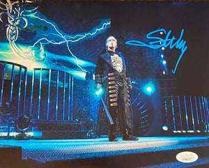 Sting (WWE) signed 8x10 - JSA COA