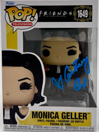 Courtney Cox Signed Funko Pop #1649 "Monica Geller" Friends (Blue Paint) - Beckett COA