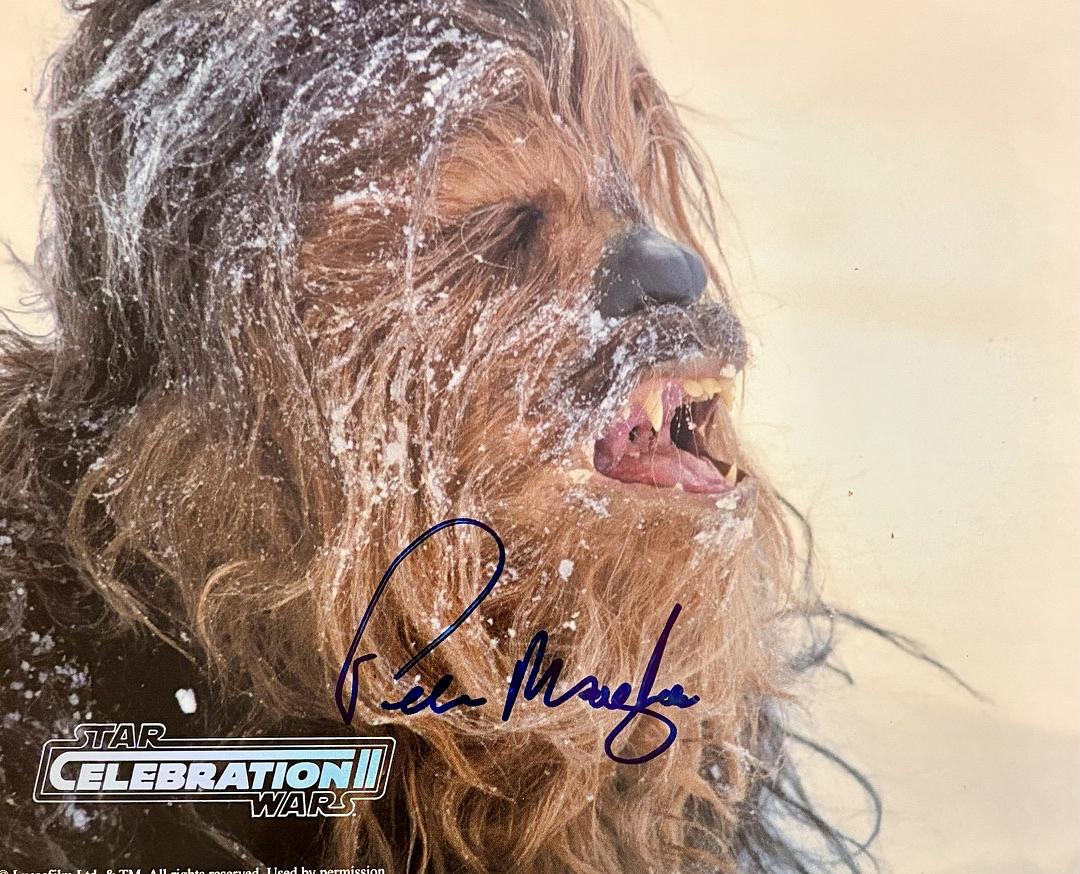 Peter Mayhew signed 8x10 (Star Wars) - SWAU COA