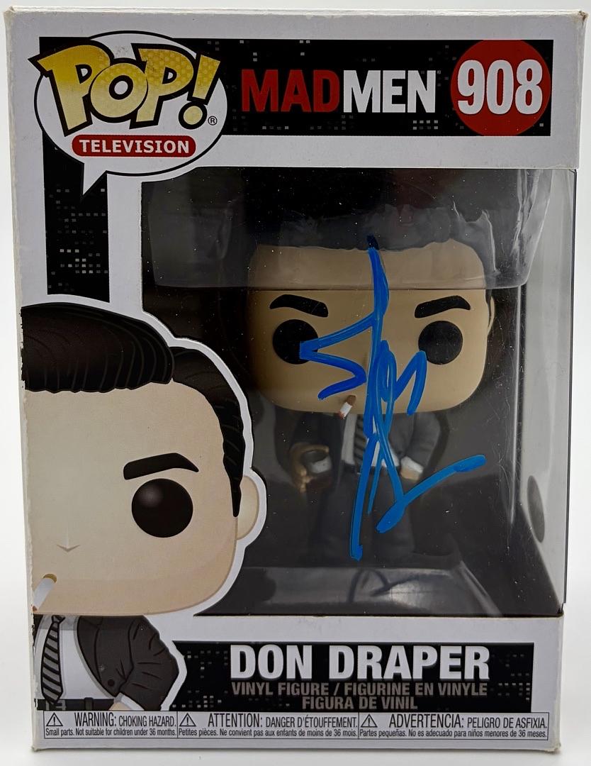 Jon Hamm Signed Funko Pop #908 "Don Draper" (MadMen) - Beckett COA (Copy)