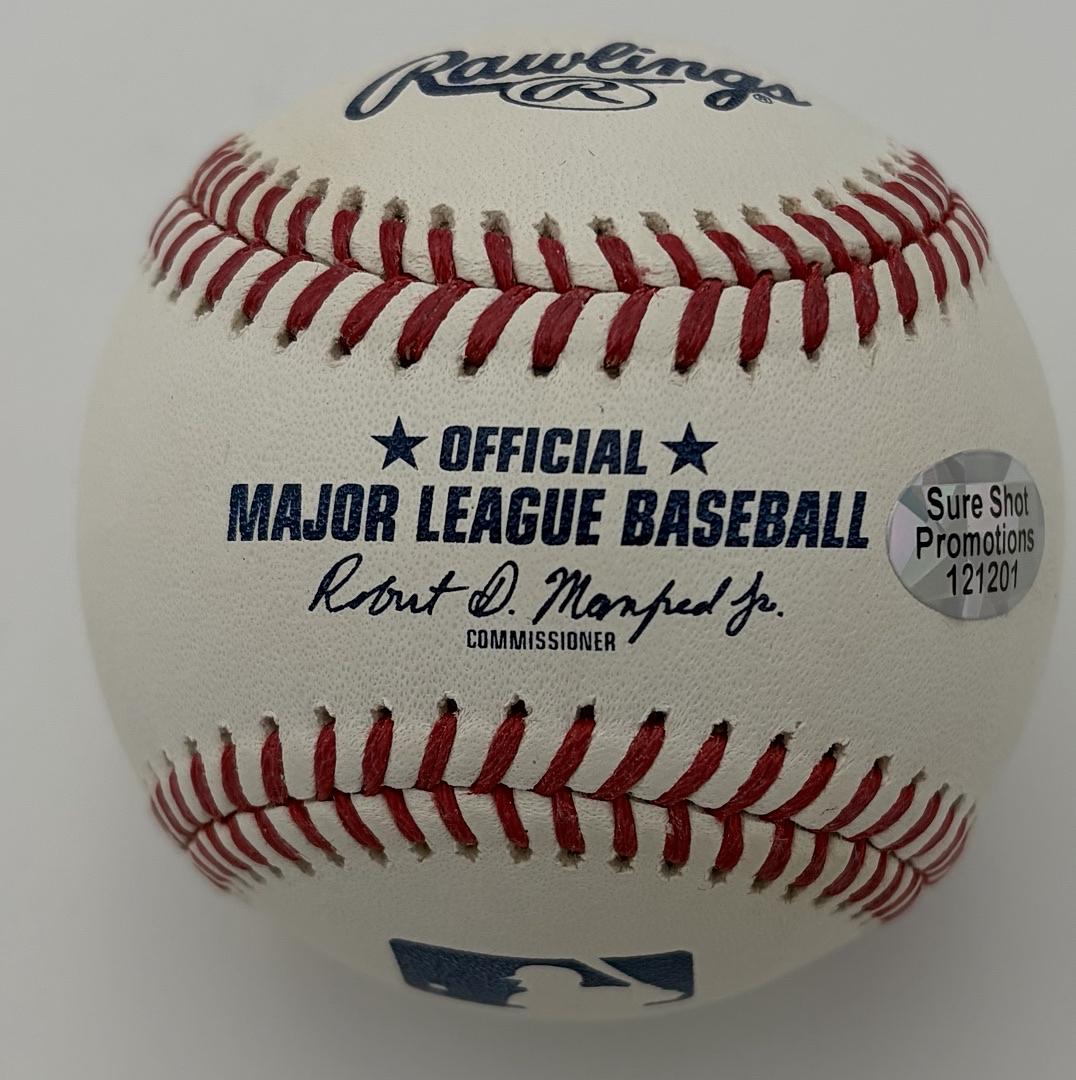 Rick Burleson signed baseball (Red Sox) w/"Rooster" inscription - Sure Shot Promotions