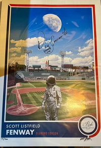 Bill Lee signed 18x25 Limited Edition (5/100) print Scott Listfield "Fenway" JG Authentics