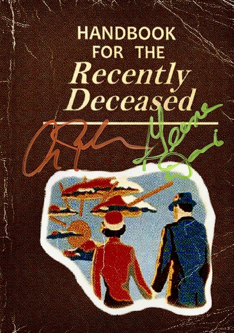 Alec Baldwin & Geena Davis signed "Handbook for the Recently Deceased" (Beetlejuice)-JSA & Beckett COA