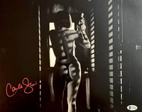 Carla Gugino sexy signed 11x14 (Sin City) - JSA COA