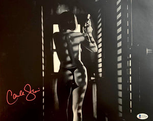 Carla Gugino sexy signed 11x14 (Sin City) - JSA COA