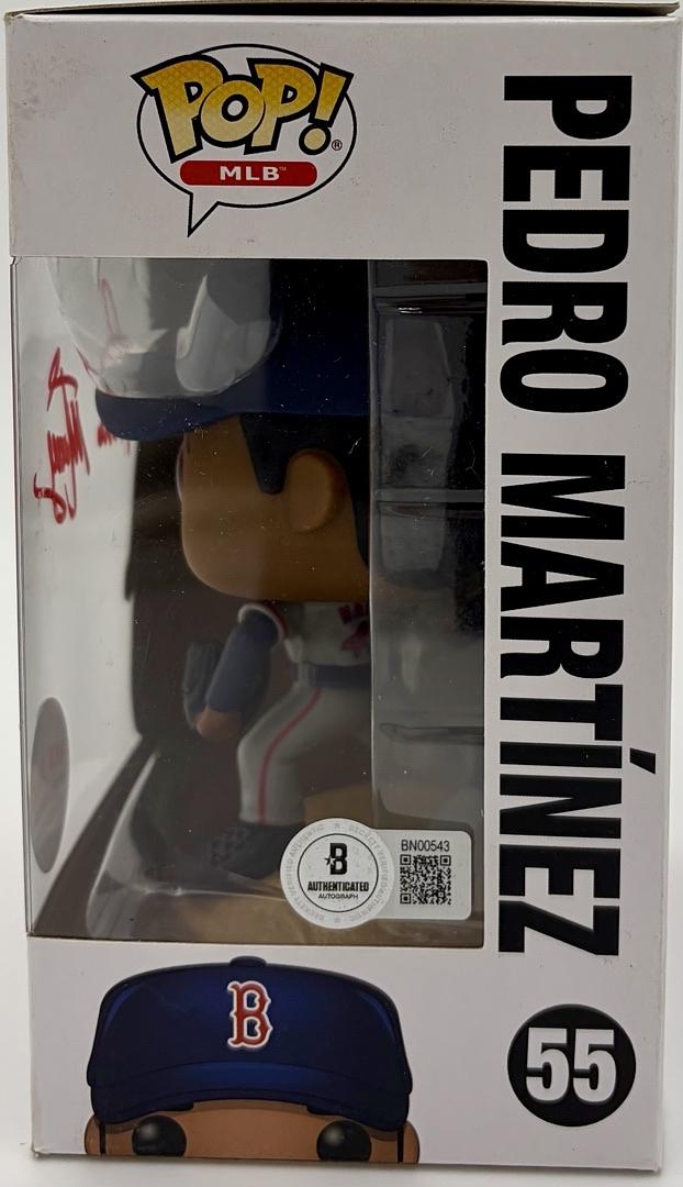 Pedro Martinez Signed Funko Pop #55 (Red Sox) - Beckett COA