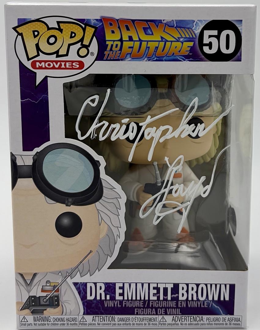 Christopher Lloyd Signed Funko Pop #50 "Dr. Emmett Brown" (Back To The Future) - Beckett