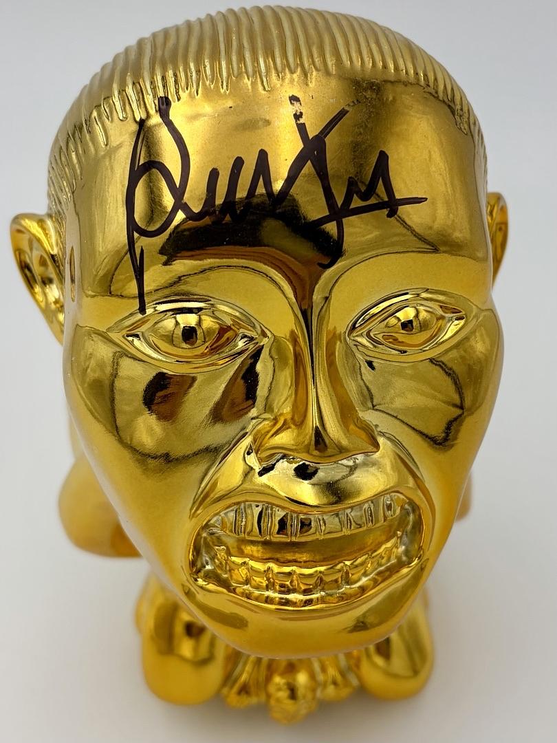 Harrison Ford signed Golden Fertility Idol movie prop (Raiders of the Lost Ark) *RARE* - SWAU COA