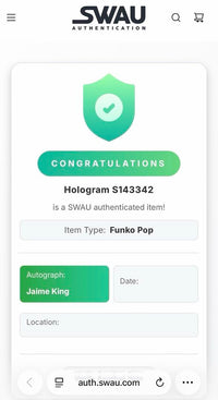 Jaime King signed Funko #303 (Star Wars) - SWAU COA