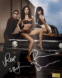 Rosario Dawson and Rose McGowan signed 8x10 (Death Proof) - Celebrity Authentics COA