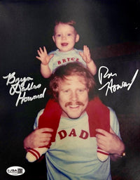 Ron Howard & Bryce Dallas Howard signed 8x10 JSA COA *RARE*