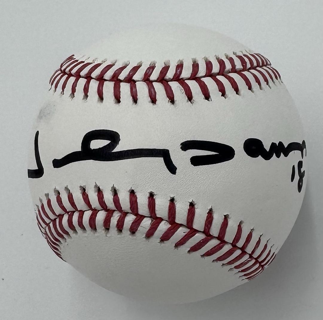 Johnny Damon (Red Sox) signed ROMLB - Beckett COA