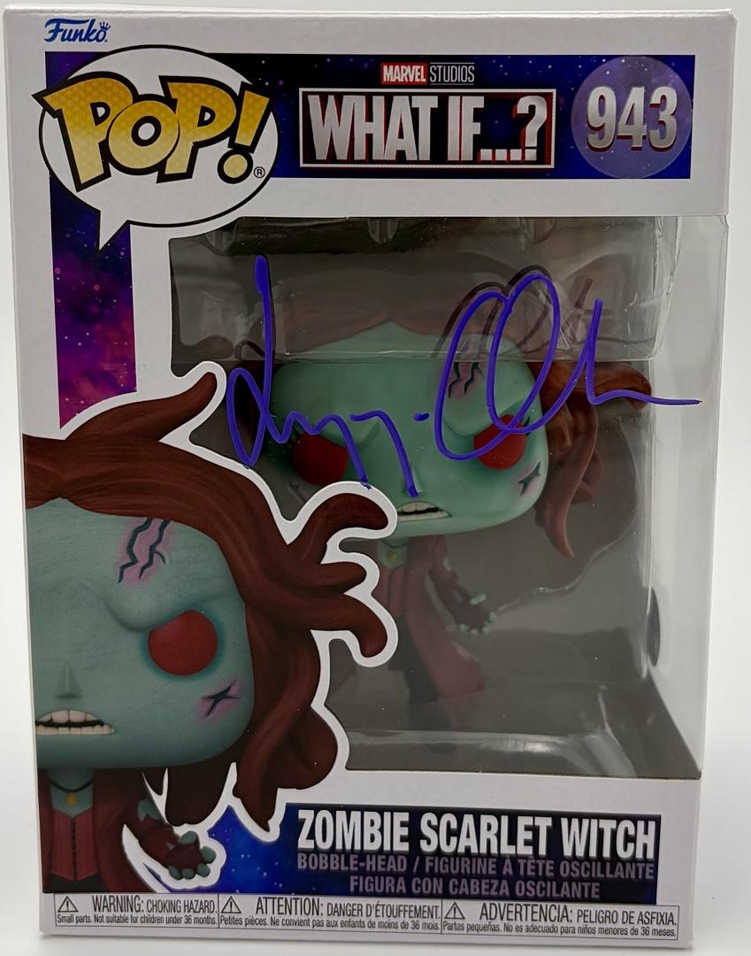 Elizabeth Olsen signed "Zombie Scarlett Witch" Funko #943 (Marvel What If...) - Beckett COA