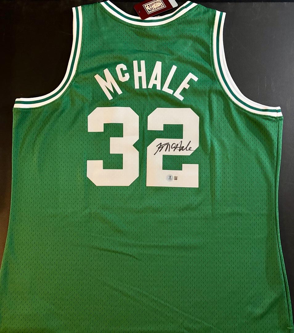 Kevin McHale Signed Mitchell & Ness Celtics Green Jersey - Beckett COA