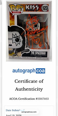 Ace Frehley Signed Funko Pop #123 "The Spaceman" (KISS) - ACOA COA