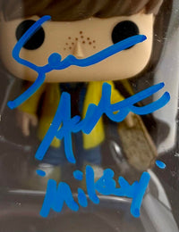 Sean Astin signed "Mikey" Funko #1067 w/character name (The Goonies) - JSA COA