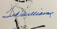 Ted Williams (Red Sox) signed 8.5x11 Print Graded Mint 9 - PSA Encapsulated