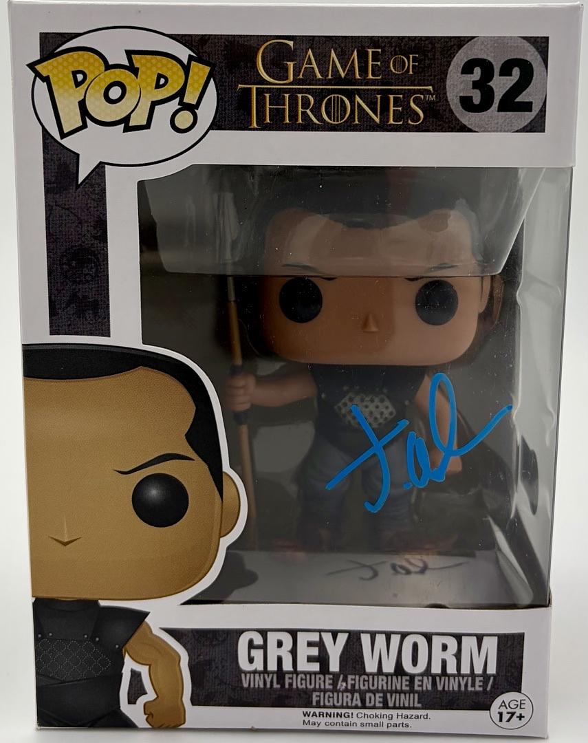 Jacob Anderson signed "Grey Worm" Funko #32 (Game of Thrones) - Beckett COA