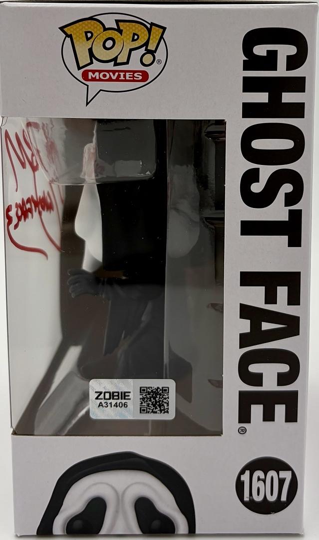 Jeff Brockton signed "Ghost Face" Funko #1607 (Scream) - Zobie COA