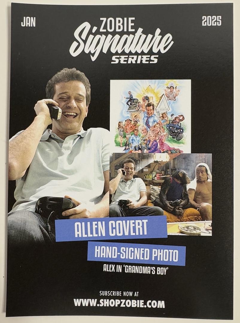Alan Covert (Grandma's Boy) signed 8x10 Zobie COA