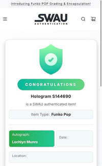 Lochlyn Munro signed "City Hunter" Funko #1751 (Predator) - SWAU COA