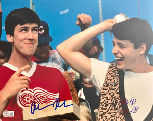 Matthew Broderick & Alan Ruck signed 11x14 (Ferris Bueller's Day Off) - Beckett COA
