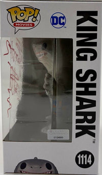 Sylvester Stallone Signed Funko Pop #1114 King Shark (Suicide Squad) - Celebrity Authentics COA