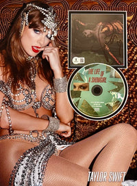 Taylor Swift matted, signed "Life of a Showgirl" CD Insert Photo 2 - Beckett COA